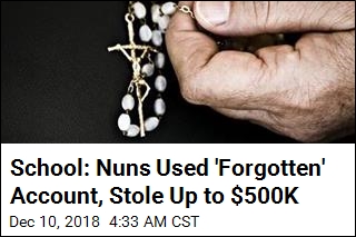 School: Nuns Used &#39;Forgotten&#39; Account, Stole Up to $500K