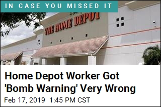 Home Depot Worker Got &#39;Bomb Warning&#39; Very Wrong