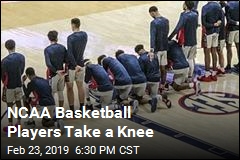 NCAA Basketball Players Take a Knee