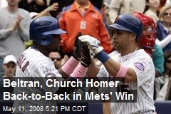 Beltran, Church Homer Back-to-Back in Mets' Win