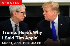 Report: Trump Denies Getting Apple CEO&#39;s Name Wrong