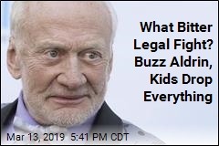 Buzz Aldrin and His Kids Suddenly Kiss and Make Up