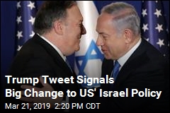 Trump Tweet Signals New US Policy on Golan Heights