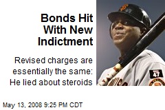 Bonds Hit With New Indictment