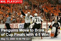 Penguins Move to Brink of Cup Finals with 4-1 Win