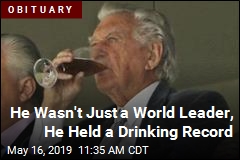 For This World Leader, a World Drinking Record