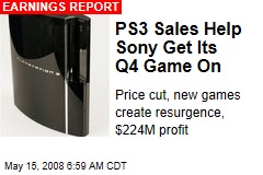 PS3 Sales Help Sony Get Its Q4 Game On