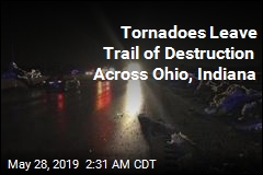 Snowplows Clear Highway After Tornadoes Hit Ohio