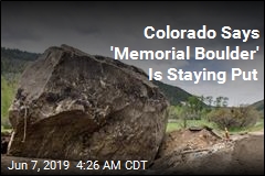 Colorado Says &#39;Memorial Boulder&#39; Is Staying Put