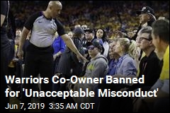 Warriors Co-Owner Banned for a Year for Shoving Player