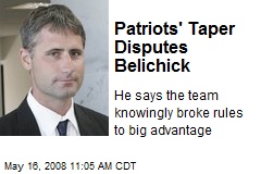 Patriots' Taper Disputes Belichick
