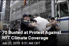 70 Busted at Protest Against NYT Climate Coverage