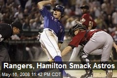 Rangers, Hamilton Smack Astros