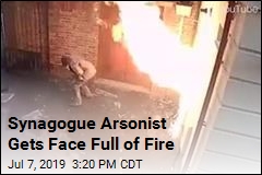 Anti-Semitic Arsonist Sets Himself on Fire