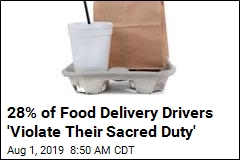 1 in 4 Delivery Drivers Snack on Your Food