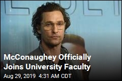 McConaughey Officially Joins University Faculty