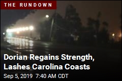 Dorian Regains Strength, Lashes Carolina Coasts