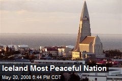 Iceland Most Peaceful Nation