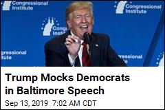 Trump Mocks Democrats in Baltimore Speech