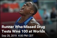 After Missing Drug Tests, Coleman Wins 100 at Worlds