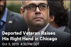 Deported Veteran Raises His Right Hand in Chicago