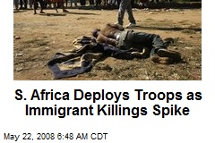 S. Africa Deploys Troops as Immigrant Killings Spike