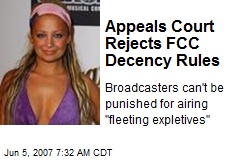 Appeals Court Rejects FCC Decency Rules