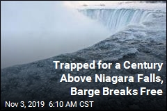 Trapped for a Century Above Niagara Falls, Barge Breaks Free