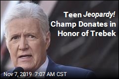 Teen Jeopardy! Champ Donates in Honor of Trebek