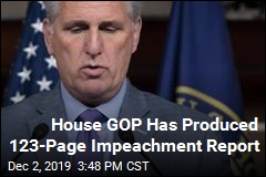 House Republicans Write Their Own Impeachment Report