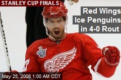 Red Wings Ice Penguins in 4-0 Rout