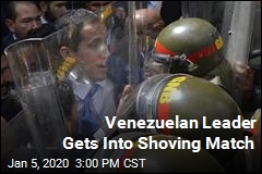 Venezuelan Leader Gets Into Shoving Match