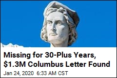 Missing for 30-Plus Years, $1.3M Columbus Letter Found