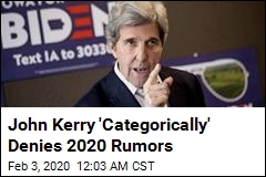 Kerry Denies Report He Is Considering White House Bid