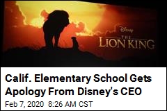 Calif. Elementary School Gets Apology From Disney&#39;s CEO