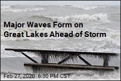 Storm Heads to Northeast as Big Waves Form on Great Lakes