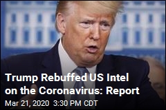 Trump Rebuffed US Intel on the Coronavirus: Report