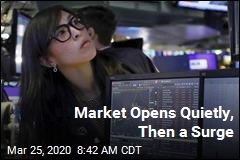 Market Opens Quietly, Then Jumps