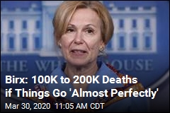 Birx: Range of 100K to 200K Deaths Is Best-Case Scenario