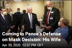 Karen Pence Defends Husband on Mask Decision