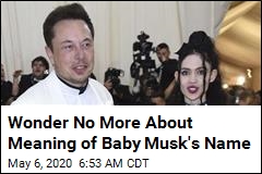 Wonder No More About Meaning of Musk Baby&#39;s Name
