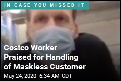 Costco Worker Praised for Handling of Maskless Customer