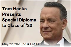 Tom Hanks, with Einstein, Pays Tribute to Graduates