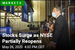Stocks Surge as NYSE Partially Reopens