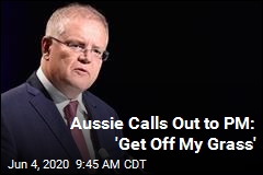 Aussie PM Told to Get Off Man&#39;s Grass