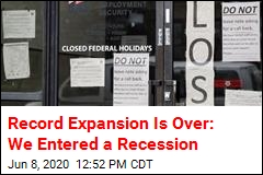 Record Expansion Is Over: We Entered a Recession
