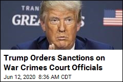 Trump Orders Sanctions on War Crimes Court Officials