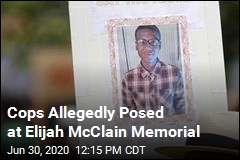 Cops Allegedly Posed at Elijah McClain Memorial