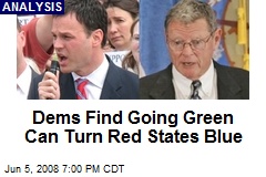 Dems Find Going Green Can Turn Red States Blue