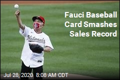 Fauci Baseball Card Smashes Sales Record